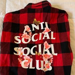 Antisocial social club flannel